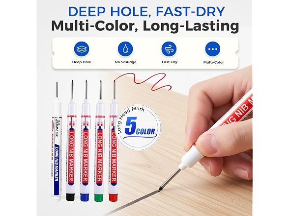 Kruggo CON-24 Long Head Deep Hole Marker