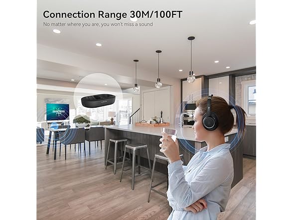 LEVN Wireless Headphones for TV Watching