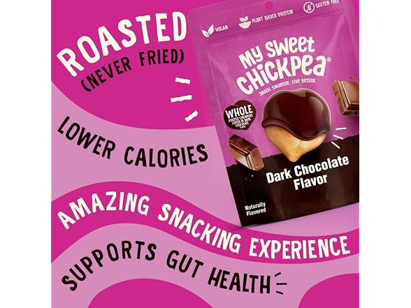 4Pk My Sweet Chickpea 5 Oz Chocolate Covered Chickpeas