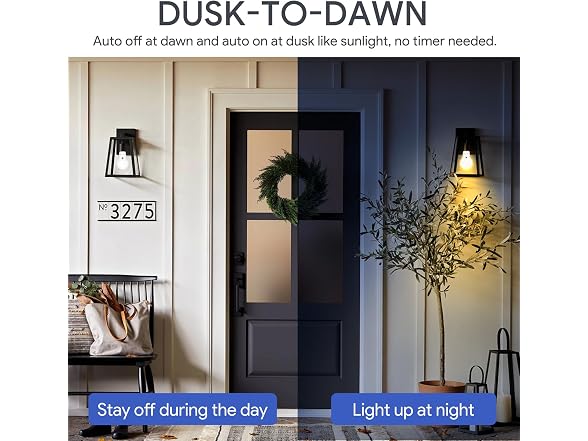6-Pack Dusk to Dawn Sensor LED Light Bulbs