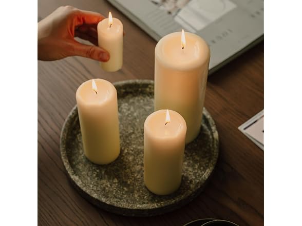 Spaas Tray of 9 Unscented Pillar