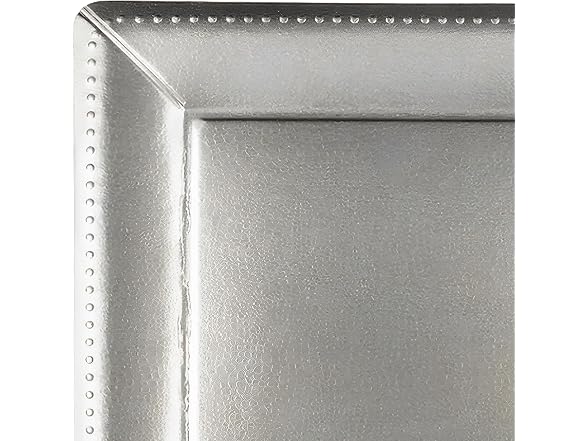 Kaya Luxurious Silver Square Edge Beaded