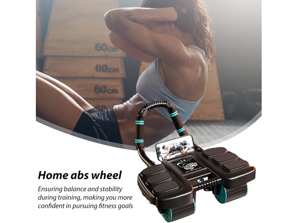 Automatic Rebound Ab Roller 4-Wheel