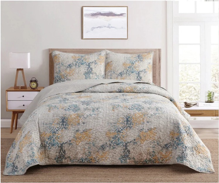 Reversible Printed Quilt Set (3 Piece) - Gallery 11