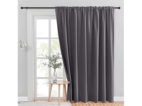 NICETOWN Sliding Door Curtain for Patio, 100x84