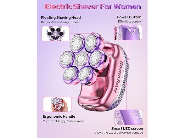 UpperX 6-in-1 Women's Electric Shaver