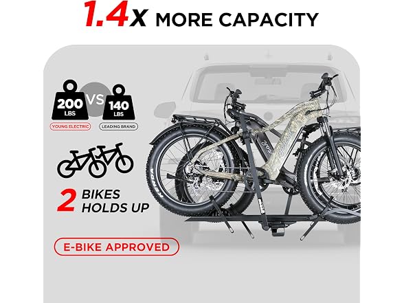 EZ-FOLD Aluminum 2-Ebike Carrier