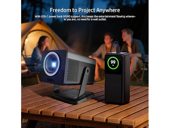 HP MC450 HD Projector, Netflix, WiFi/BT, Short