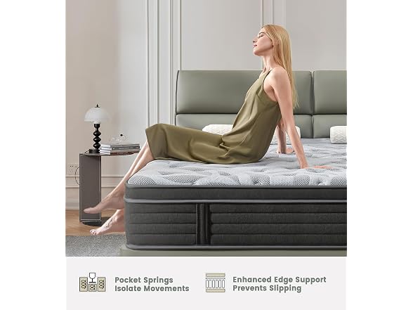 PECHINOU 12 Inch King Size Mattress