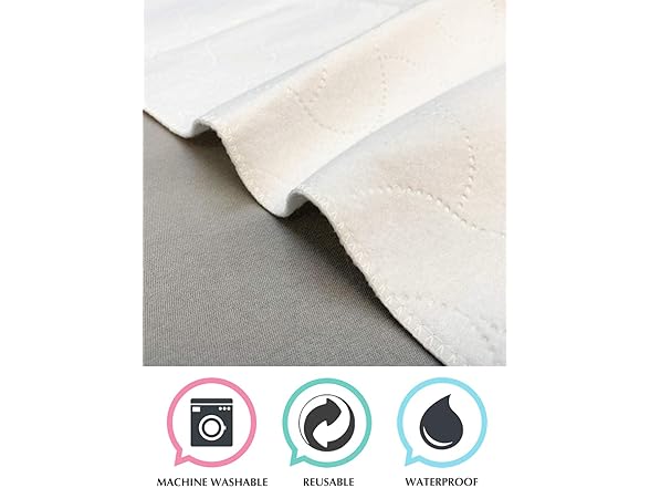 2Pk Waterproof Baby Mattress Pad Cover