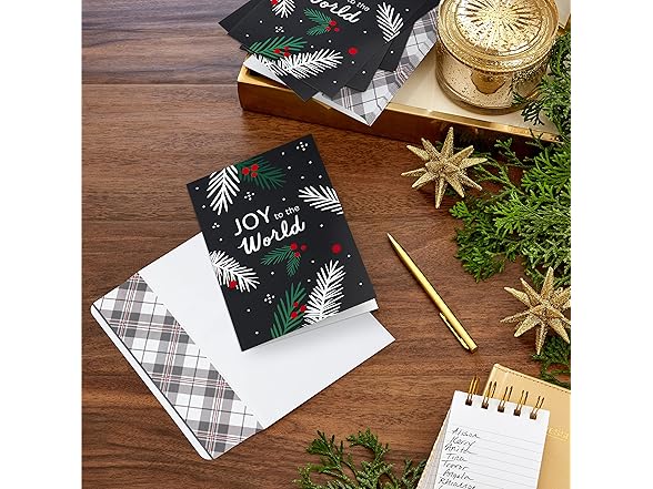 Hallmark Boxed Christmas Cards, Joy to the World