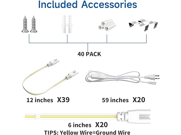 SHINESTAR 4FT LED Shop Lights