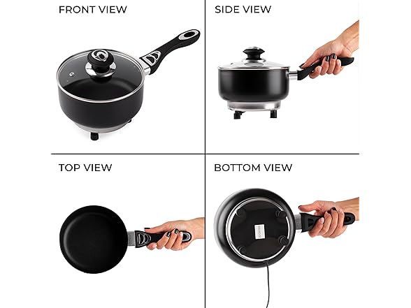 Zone Tech CT0007 12V SaucePan with Glass Lid 