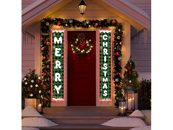 SESIIduo Green Plaid Christmas Decoration C