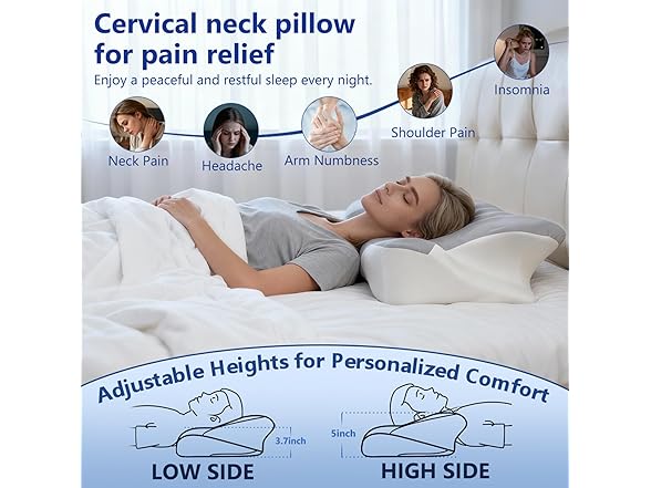 BNXIANG Cervical Neck Pillow