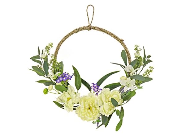 National Tree Company 18" Peony Wreath