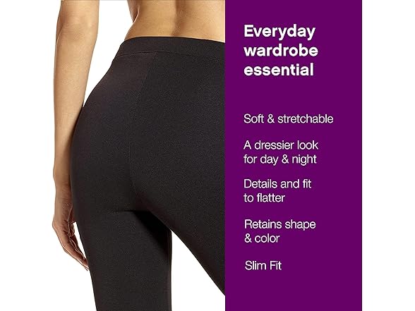 No Nonsense Black Ponte Legging (S)