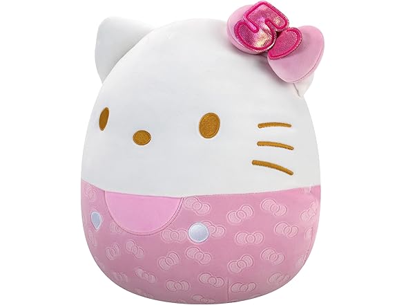 Squishmallows Original Sanrio 14" 50th Anniversary Pink Hello Kitty