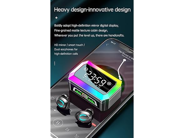 tapaxis True Wireless Bluetooth Earbudswith Charging Case