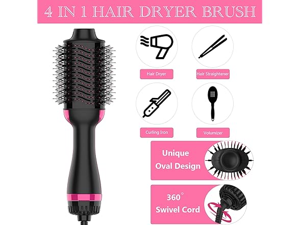 Dimecano Hair Dryer Brush | 4 in 1