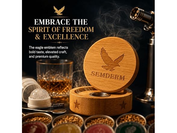 Semderm Whiskey Smoker Kit with Torch