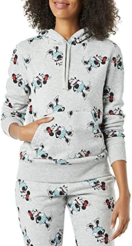 Amazon Essentials Disney | Marvel | Star Wars | Princess Women's Fleece Pullover Hoodie Sweatshirts, Minnie Icons, 5X