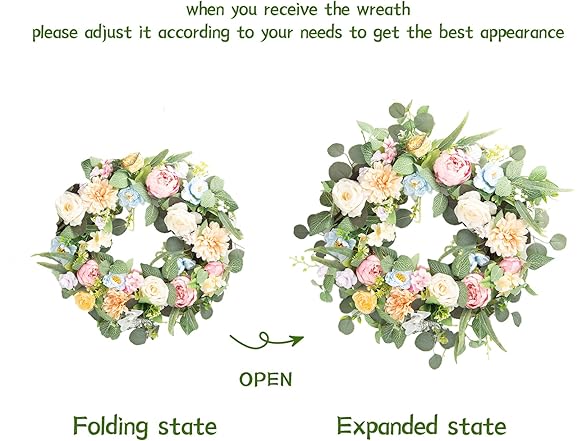 Honnesserry Wreath for Front Door