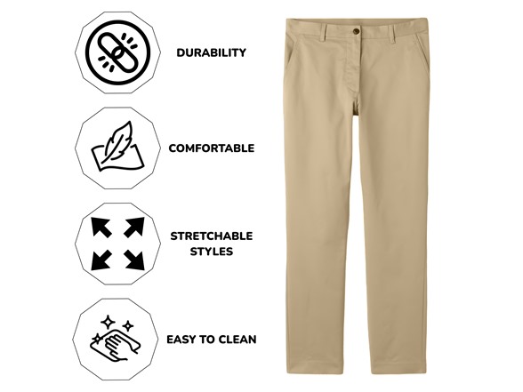 Boys Flat Front Uniform Pants (4-20)