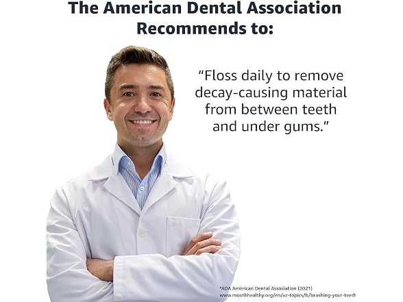 Amazon Basics Mint Dental Flossers, Shred