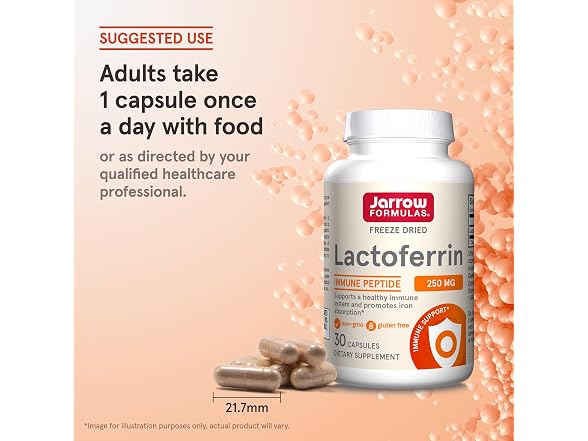 Jarrow Formulas Lactoferrin 250mg 30 Capsules