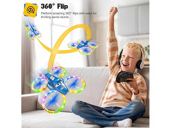 Helatt Drones for Kids Beginners LED