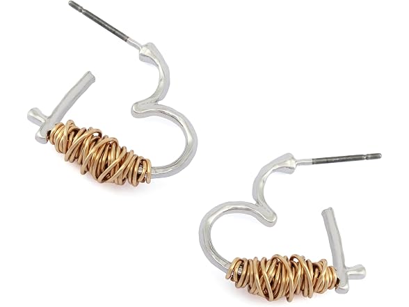 Robert Lee Morris Soho Women's Heart Hoop Earrings