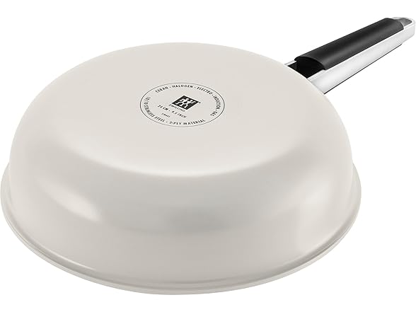 ZWILLING Pure 9.5-inch Stainless Steel Fry Pan, Ivory