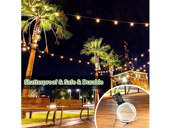 Lakumu 100FT Solar String Lights