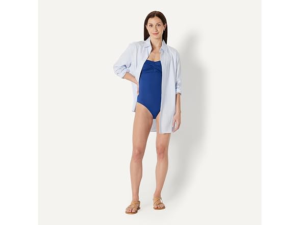 Amazon Essentials Women Bandeau One Piece Swimsuit