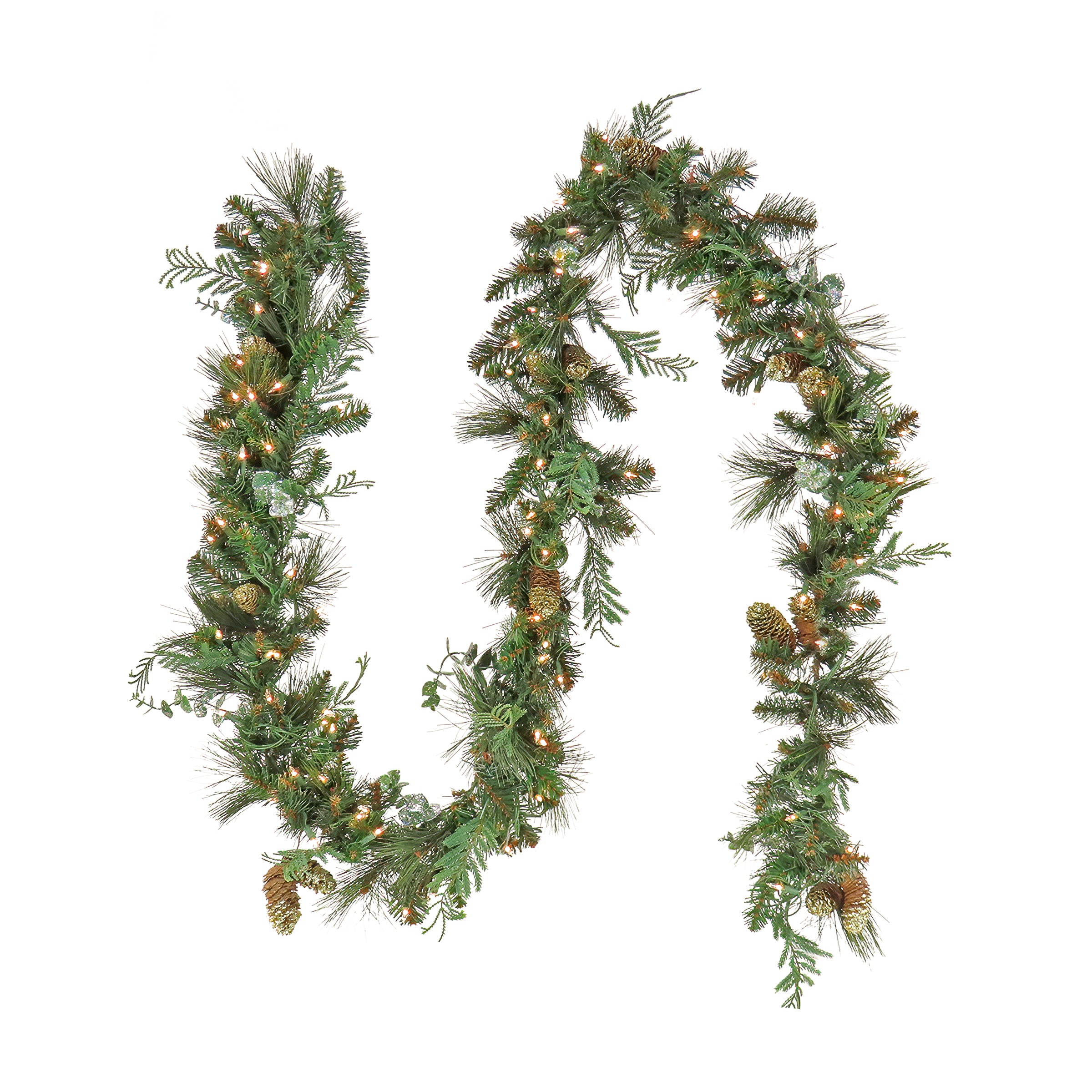 National Tree Company 9 ft. Pre-Lit North Conway Garland - Gallery 2