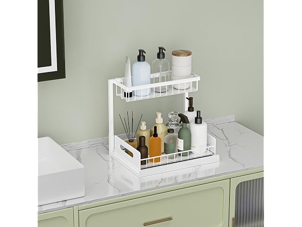 Under Sink Organizer and Storagev1 Pack White