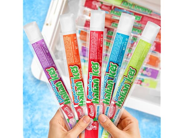 Clear | Italian Ice Freeze Pops 36 Count