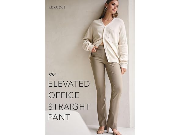 Rekucci Women (10) Ease Into Comfort Pull-On Pant