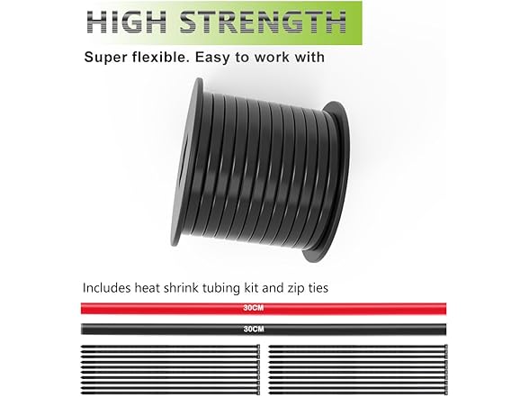 22/2 50FT Electrical Wire Tinned Copper