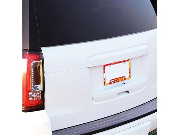 Kansas City Chiefs Chrome License Frame