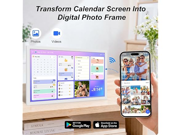 FULLJA 27" Smart Digital Calendar
