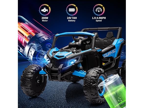 Ride on UTV Car, 24V,Blue