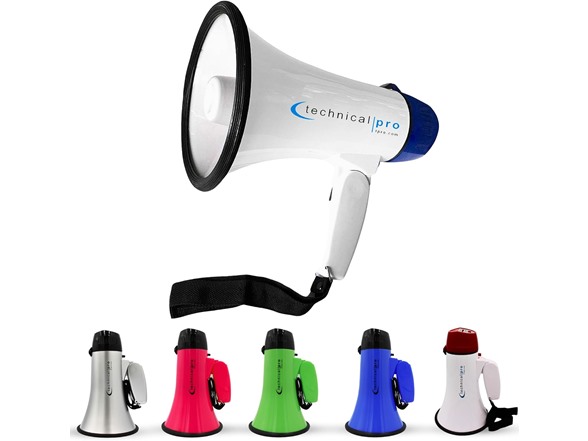 Megaphone with Siren & Foldable Handle