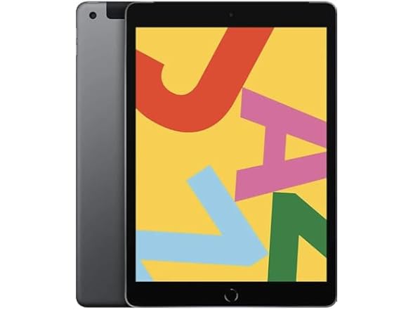 Apple iPad 2019 10.2-inch, Wi-Fi + Cellular, 32GB, Space Gray (Renewed) (Open Box)