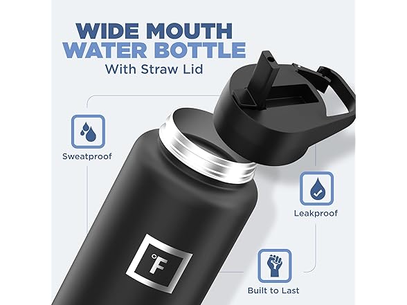 IRON °FLASK Stainless Water Bottle 40 oz