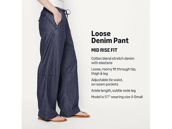 Amazon Essentials Women Relaxed-fit Tie Waist Pant