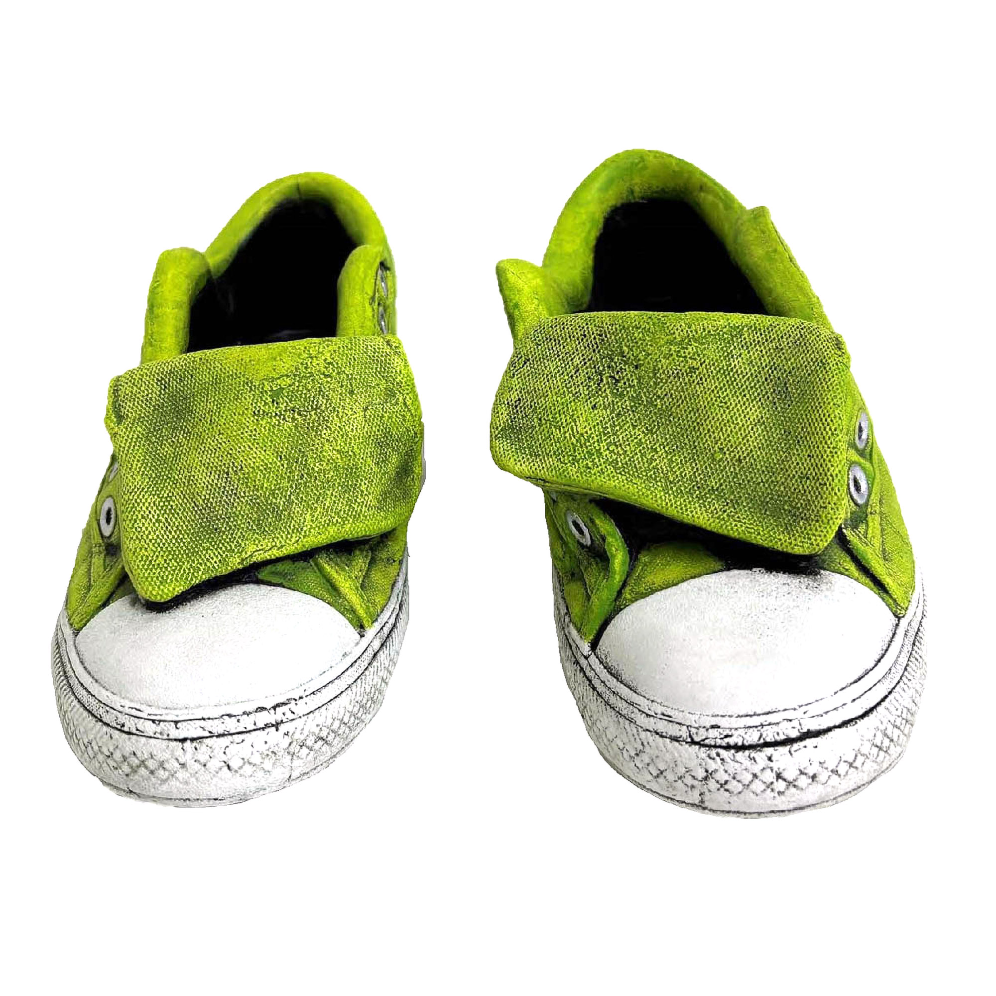 11" Cement Lime Sneaker Planters, 2 Assorted - Gallery 2