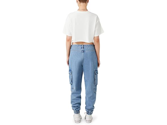 Forever 21 (27) Stretch-Denim Cargo Joggers
