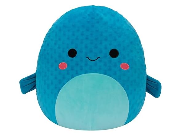 Squishmallows Original 16in Refalo The Blue Pufferfish